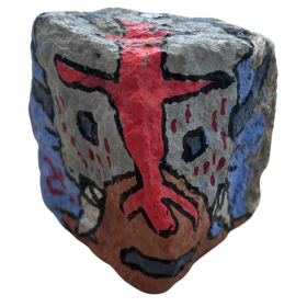 Pavé à l'acrylique et aux posca