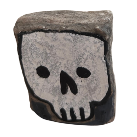 Pavé à l'acrylique et aux posca