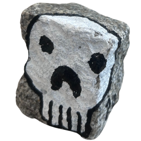 Pavé à l'acrylique et aux posca