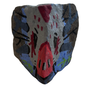 Pavé à l'acrylique et aux posca