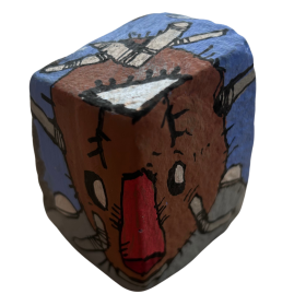 Pavé à l'acrylique et aux posca