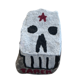 Pavé à l'acrylique et aux posca