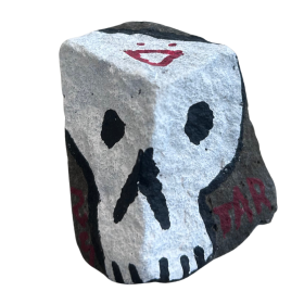 Pavé à l'acrylique et aux posca