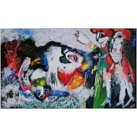 Plusieurs figures colorées et mélangées