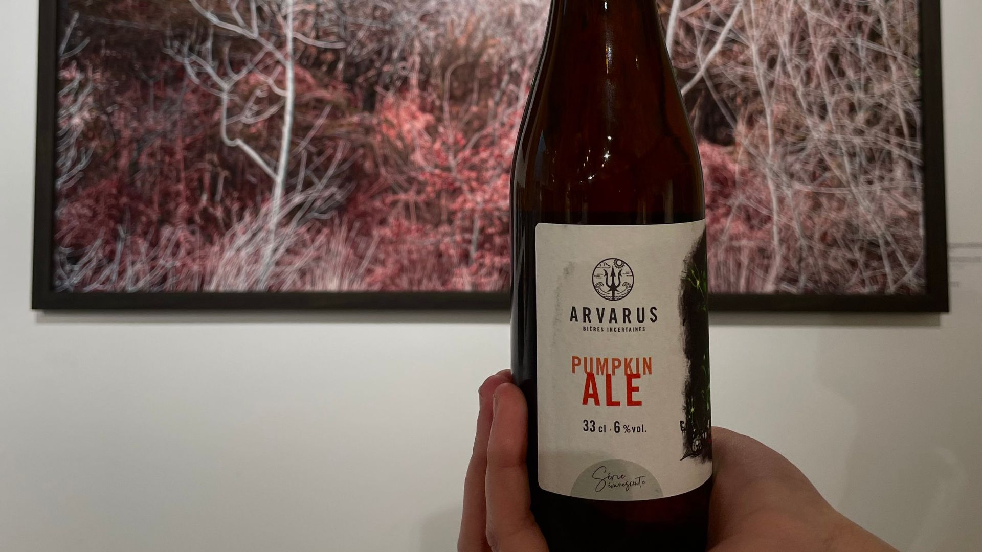 Le zythologue Pierre Leguay (à gauche) a présenté quatre bières artisanales en lien avec les œuvres exposées, lors de l’événement « L’Art du Goût : dégustation & contemplation », au Comoedia.