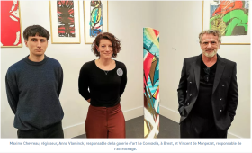 L'équipe de la galerie Le Comoedia