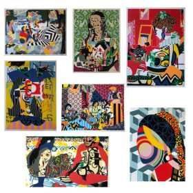 PORTFOLIO SPEEDY GRAPHITO - « MON HISTOIRE DE L'ART » suite de 7 SERIGRAPHIES