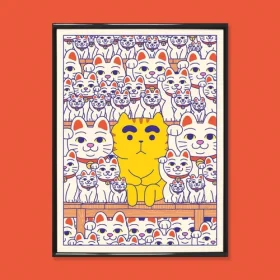 Affiche Maneki-neko
