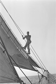 Eric Tabarly sur l’Amphitrite